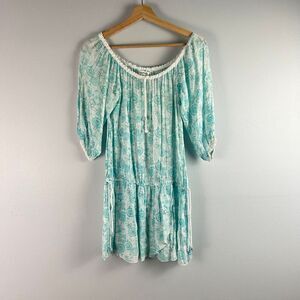 Poupette St Barth Drop Waist Mini Boho Dress
